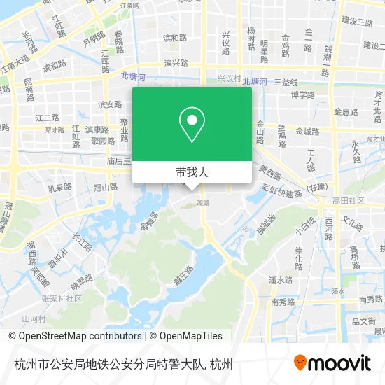 杭州市公安局地铁公安分局特警大队地图
