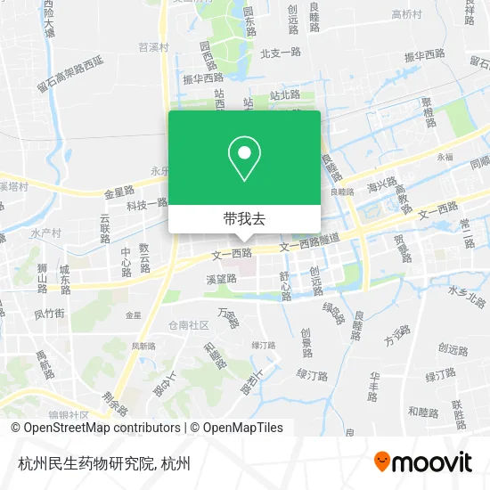 杭州民生药物研究院地图