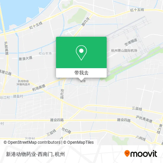 新港动物药业-西南门地图