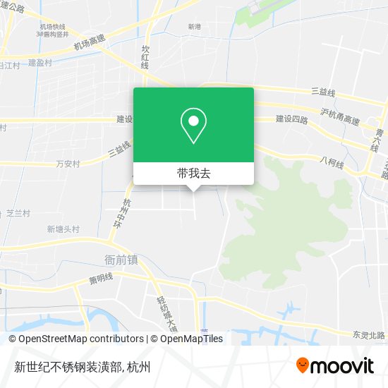 新世纪不锈钢装潢部地图