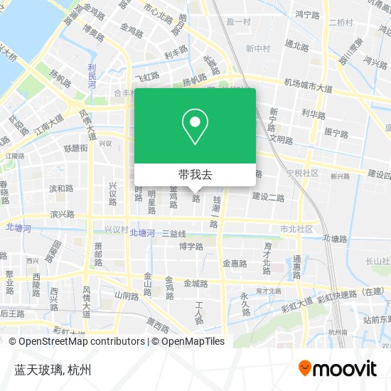 蓝天玻璃地图