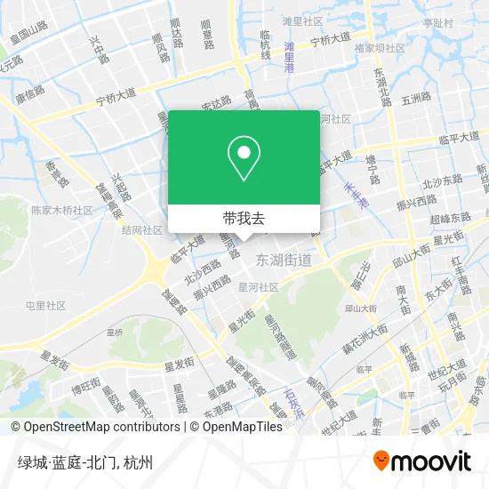 绿城·蓝庭-北门地图
