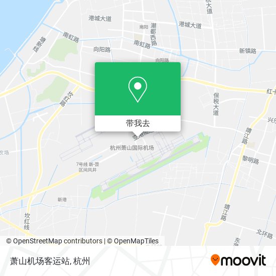 萧山机场客运站地图