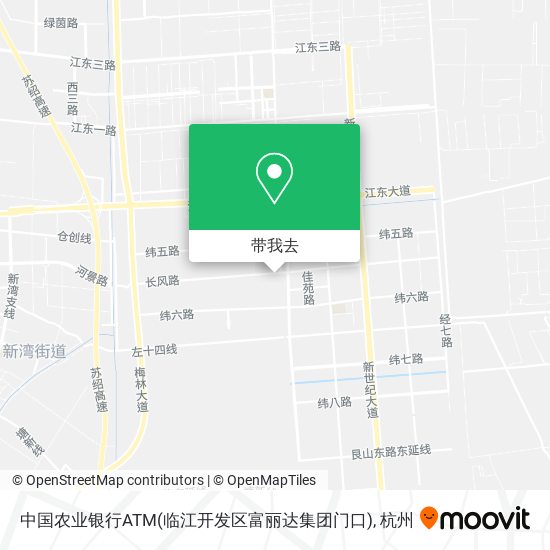 中国农业银行ATM(临江开发区富丽达集团门口)地图