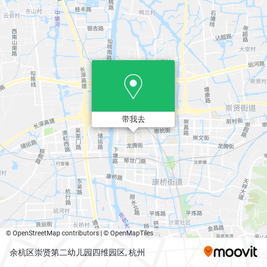 余杭区崇贤第二幼儿园四维园区地图