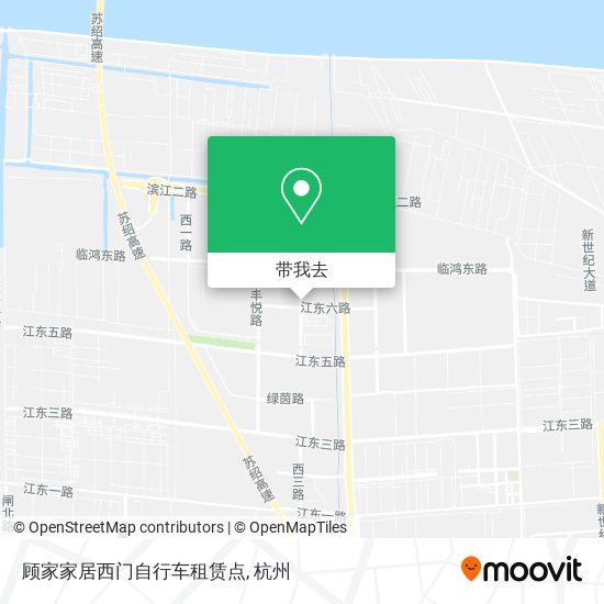 顾家家居西门自行车租赁点地图