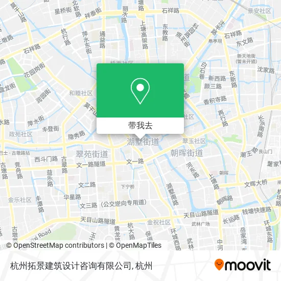 杭州拓景建筑设计咨询有限公司地图