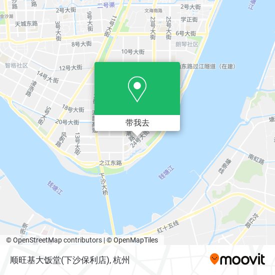 顺旺基大饭堂(下沙保利店)地图