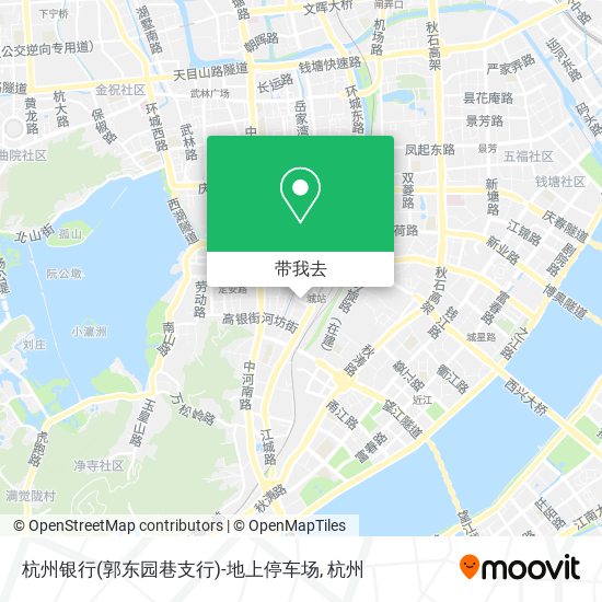 杭州银行(郭东园巷支行)-地上停车场地图