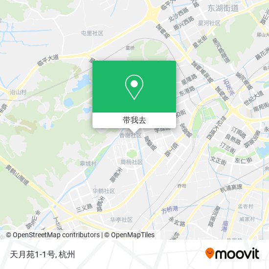 天月苑1-1号地图