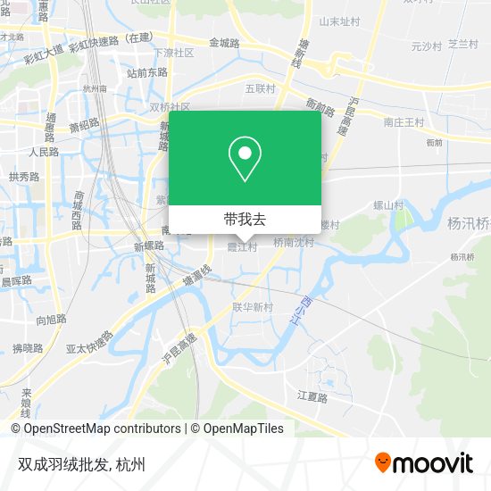 双成羽绒批发地图