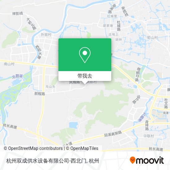 杭州双成供水设备有限公司-西北门地图