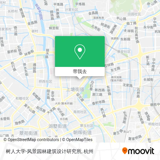 树人大学-风景园林建筑设计研究所地图