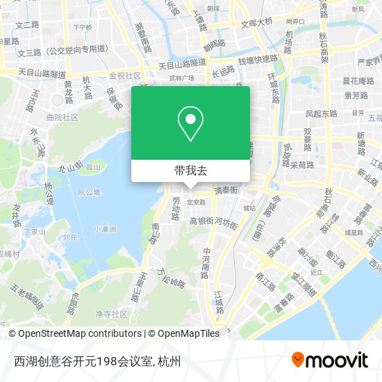 西湖创意谷开元198会议室地图
