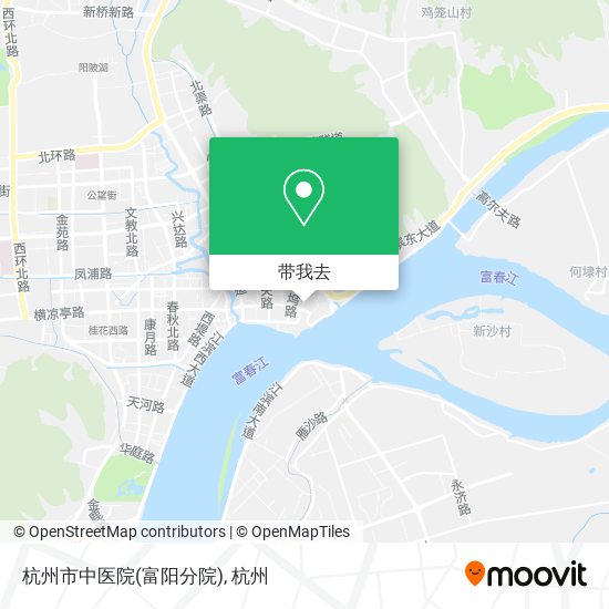 杭州市中医院(富阳分院)地图