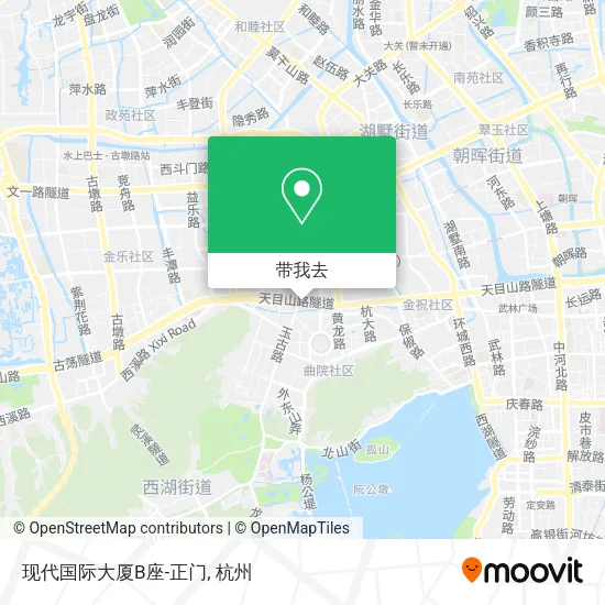 现代国际大厦B座-正门地图