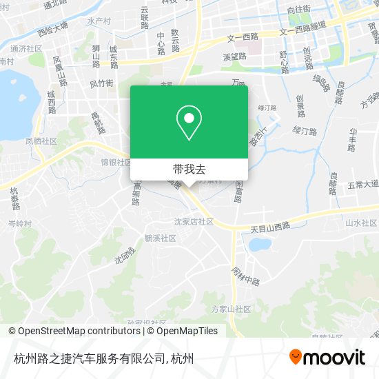 杭州路之捷汽车服务有限公司地图