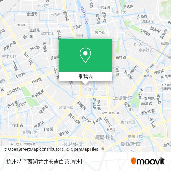 杭州特产西湖龙井安吉白茶地图