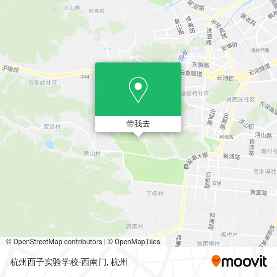 杭州西子实验学校-西南门地图