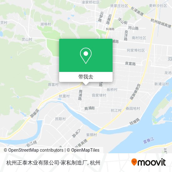 杭州正泰木业有限公司-家私制造厂地图