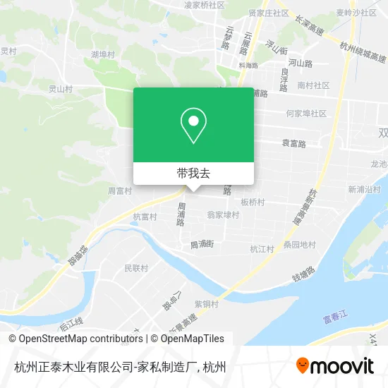 杭州正泰木业有限公司-家私制造厂地图