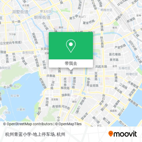 杭州青蓝小学-地上停车场地图