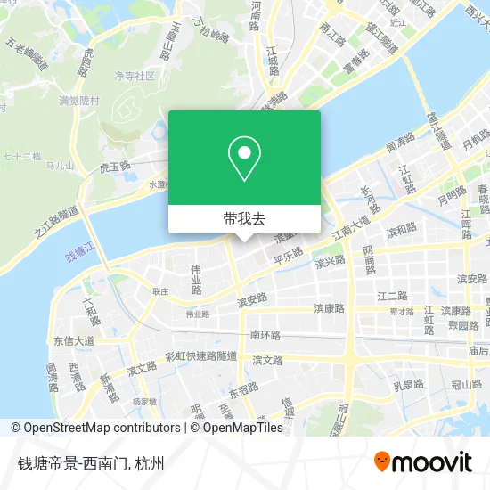 钱塘帝景-西南门地图