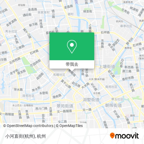 小河直街(杭州)地图