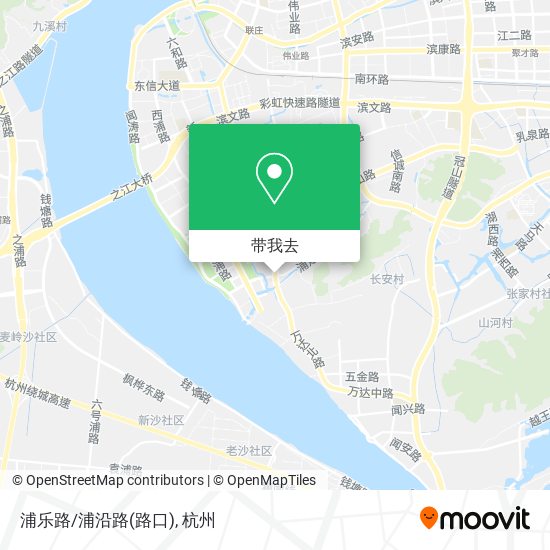 浦乐路/浦沿路(路口)地图