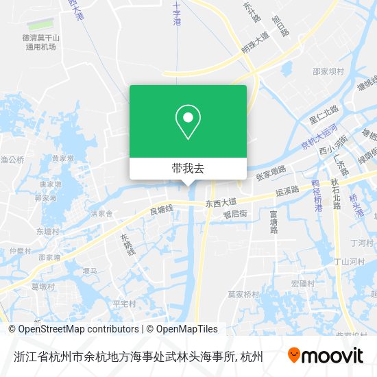 浙江省杭州市余杭地方海事处武林头海事所地图