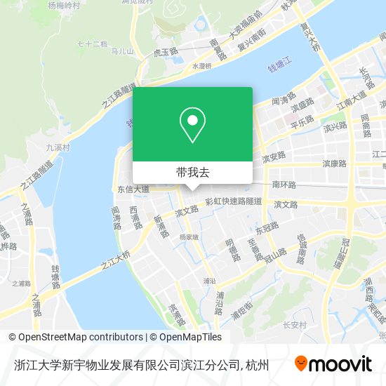 浙江大学新宇物业发展有限公司滨江分公司地图