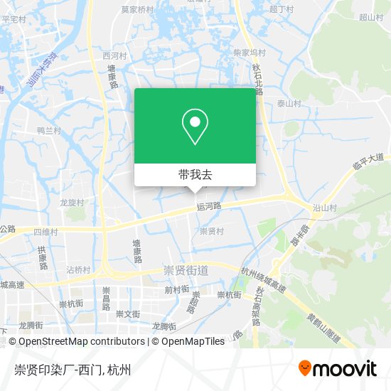 崇贤印染厂-西门地图