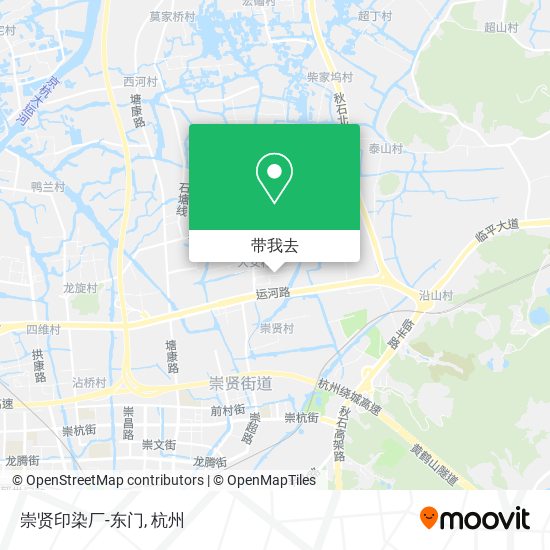 崇贤印染厂-东门地图