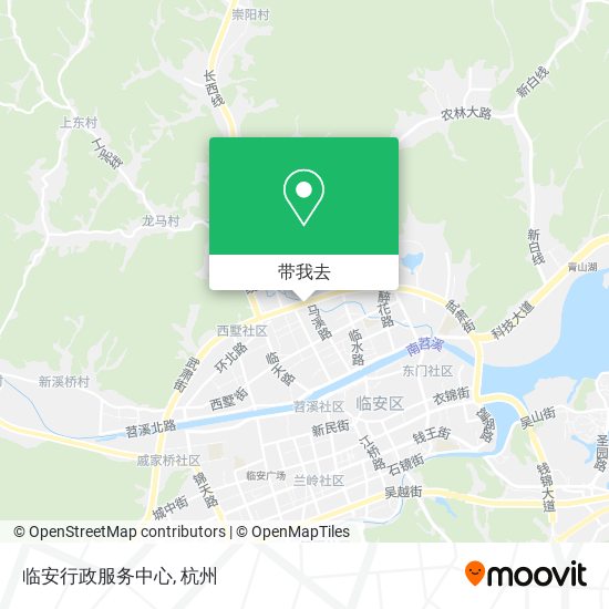 临安行政服务中心地图