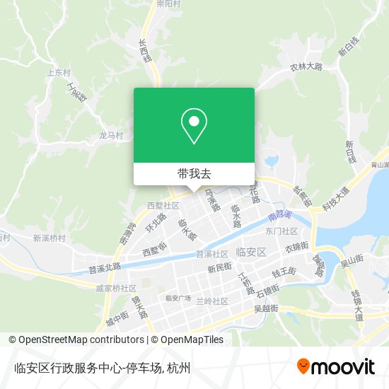 临安区行政服务中心-停车场地图