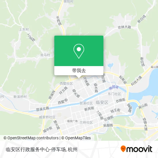 临安区行政服务中心-停车场地图