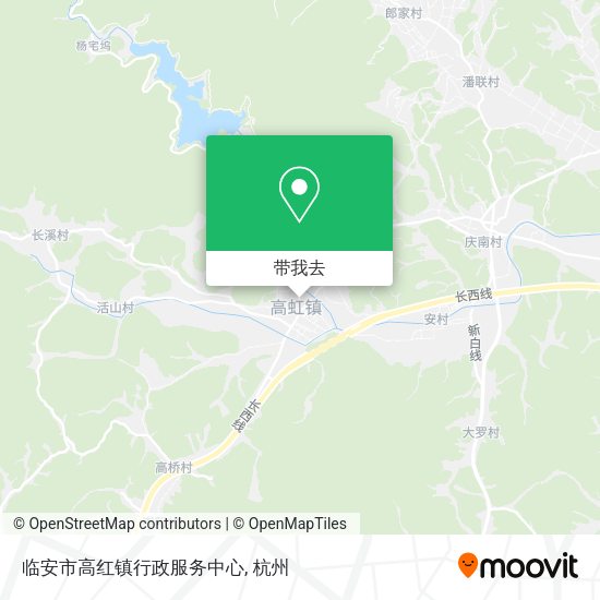 临安市高红镇行政服务中心地图