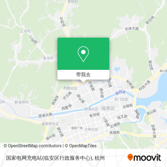 国家电网充电站(临安区行政服务中心)地图