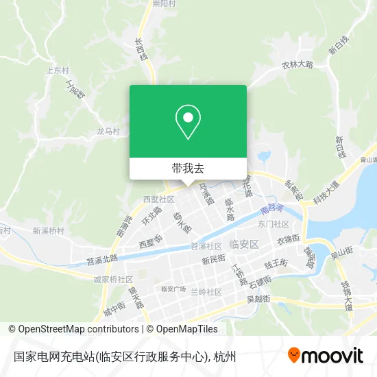 国家电网充电站(临安区行政服务中心)地图
