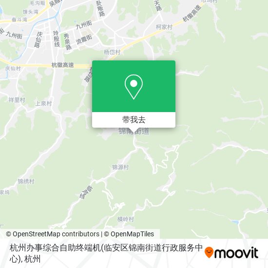 杭州办事综合自助终端机(临安区锦南街道行政服务中心)地图