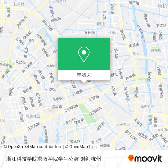 浙江科技学院求教学院学生公寓-3幢地图
