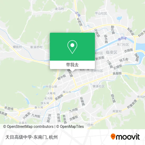 天目高级中学-东南门地图