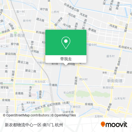 新农都物流中心一区-南1门地图
