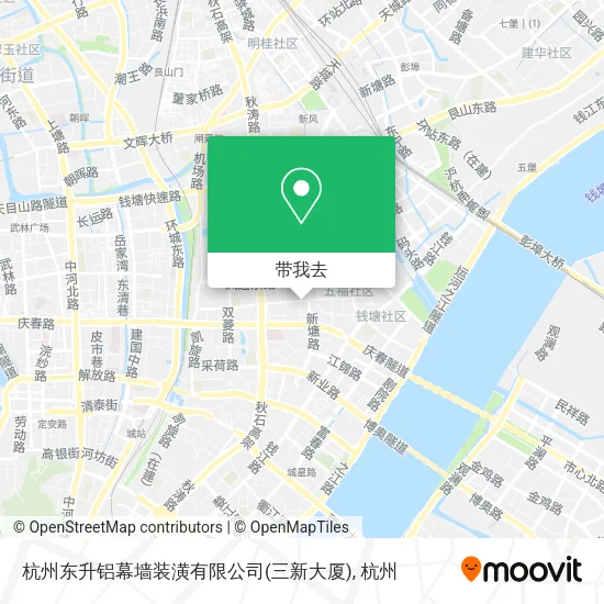 杭州东升铝幕墙装潢有限公司(三新大厦)地图