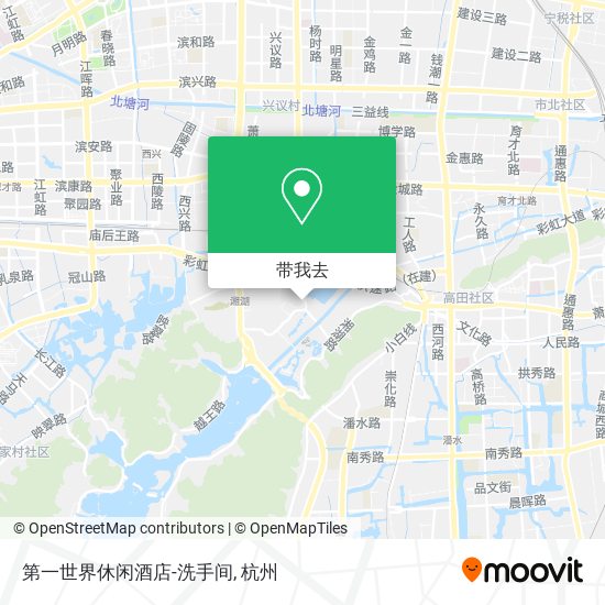 第一世界休闲酒店-洗手间地图