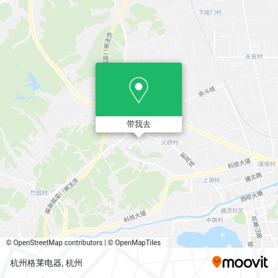 杭州格莱电器地图