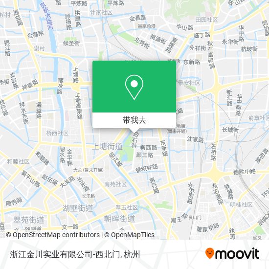 浙江金川实业有限公司-西北门地图