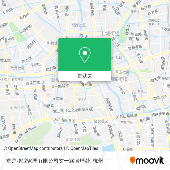 求是物业管理有限公司文一路管理处地图