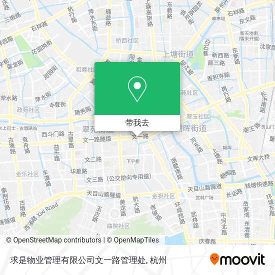 求是物业管理有限公司文一路管理处地图