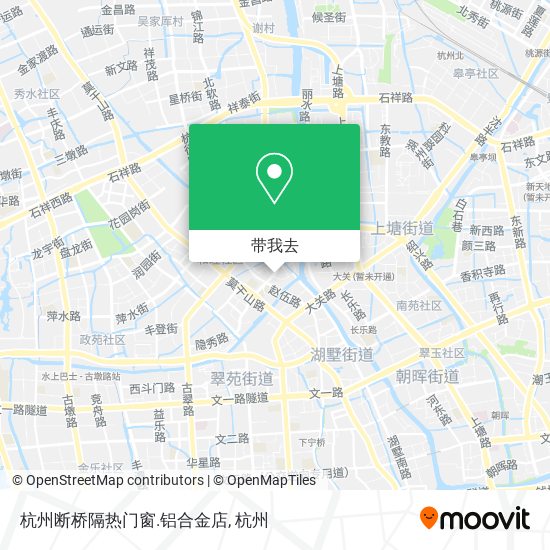 杭州断桥隔热门窗.铝合金店地图